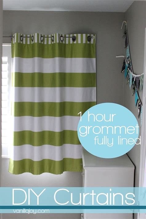 Lined Grommet Top Curtain Tutorial And New Bekko Home Dec For Michael ...