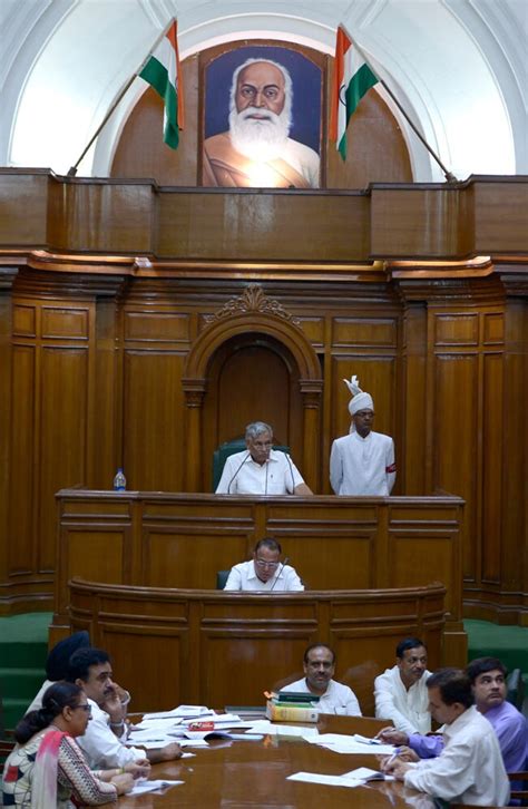 Bjp Mla Marshalled Out Of Delhi Assembly India Today