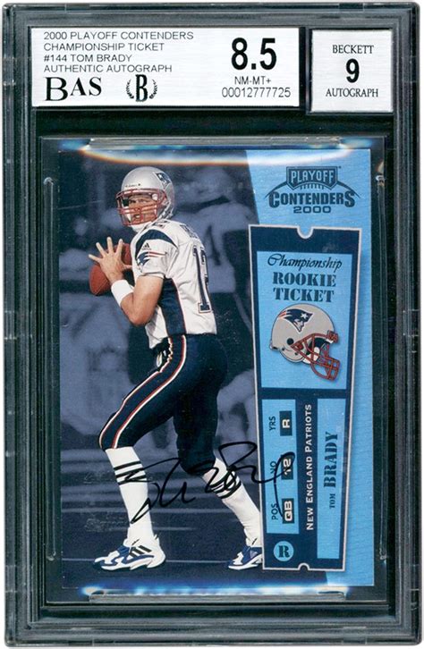 2000 Playoff Contenders Championship Rookie Ticket 144 Tom Brady