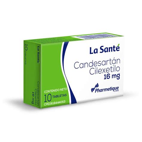 Candesartán 16 mg x 10 Tabletas Farma Prime