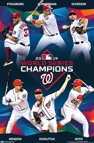 Washington Nationals 2019 World Series CHAMPIONS 6-Player Commemorativ ...