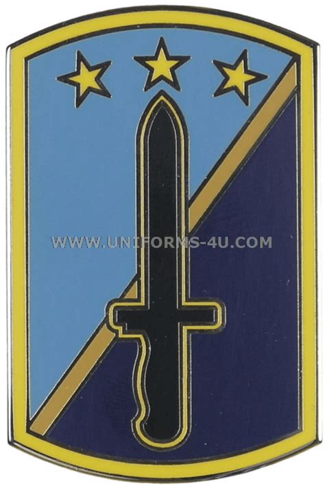 U.S. ARMY 170TH INFANTRY BRIGADE COMBAT SERVICE ID BADGE (CSIB)