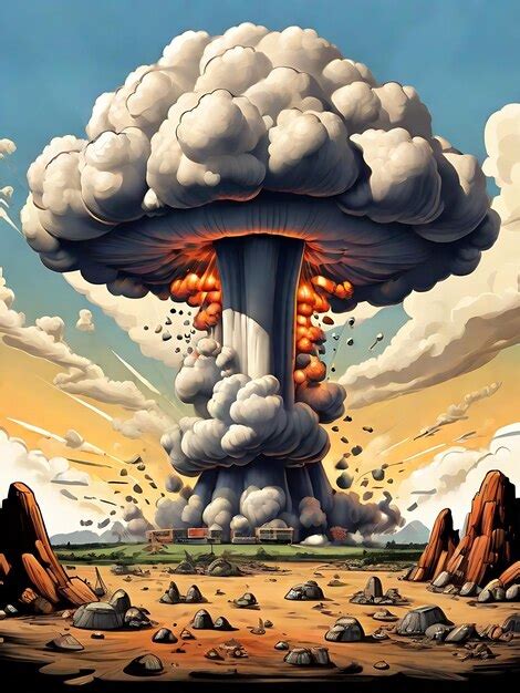 Premium AI Image | Beautiful Atomic bomb mushroom cloud