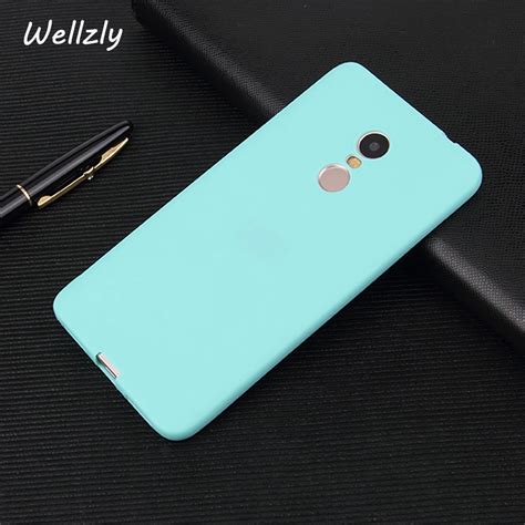 Wellzly Soft Silicone Case For Redmi 5 5plus Tpu Cover Back Soft