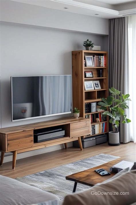 27 Bookshelves With TVs That Look Amazing | GoDownsize