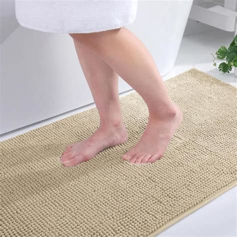 Tapis De Bain En Chenille Homaxy X Cm Absorbant Et