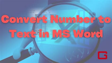 How To Convert Number To Text In Ms Word