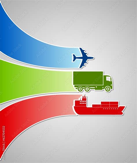 Color of logistics Stock Illustration | Adobe Stock