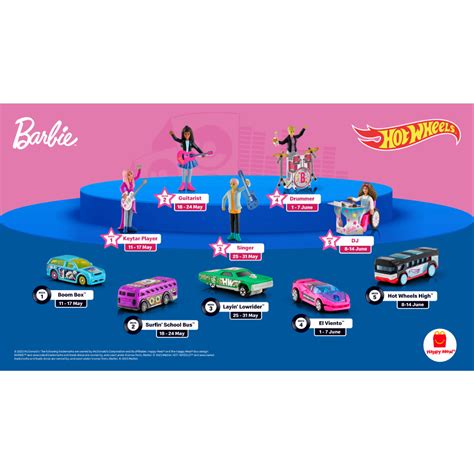 MCDO MC DONALDS HAPPY MEAL BARBIE X HOT WHEELS LATEST COLLECTION 2023