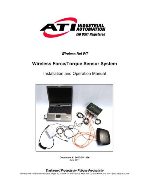 Wireless Force Torque Sensor System Ati Industrial Automation