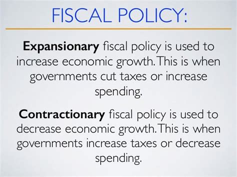 Monetary and Fiscal Policy