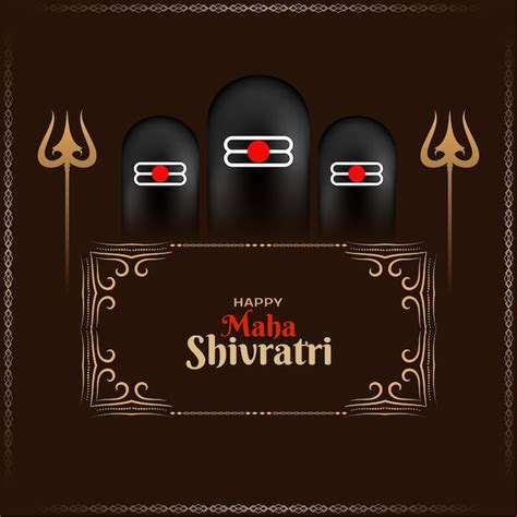 Free Vector Happy Maha Shivratri Religious Indian Festival Background