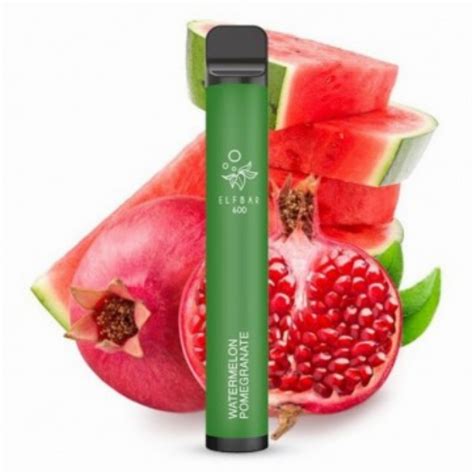 Einweg E Shisha Elf Bar 600 Watermelon Pomegranate Jetzt Online Kaufen