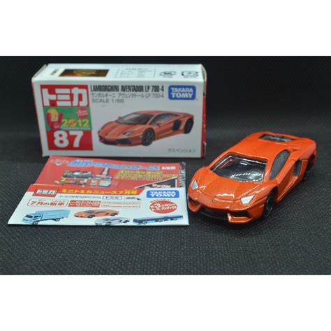 T Toyz Tomica No 87 6 Lamborghini Aventador LP700 4 附膠盒 蝦皮購物