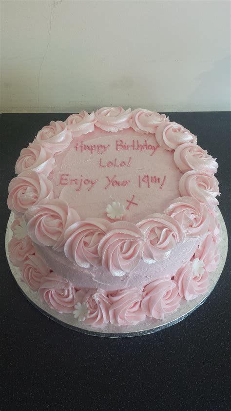 19th Birthday Buttercream Cake Loven Cake