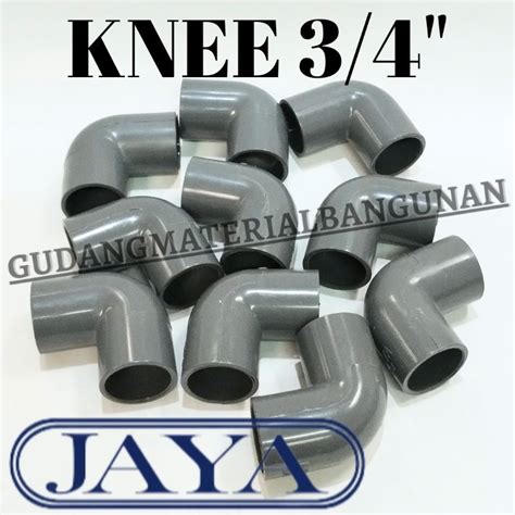 Jual Knee PVC JAYA TS 3 4 Inch Fitting Pipa Elbow L Knie Keni Shopee