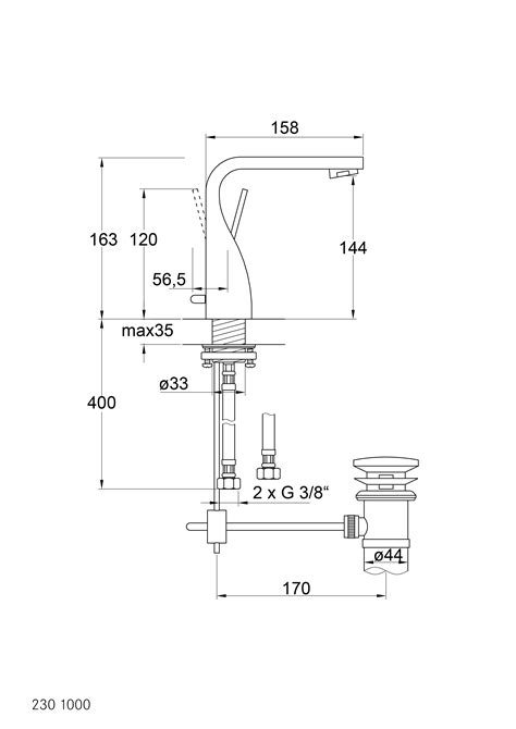 Steinberg Serie Mitigeur Monocommande De Lavabo Avec Garniture De