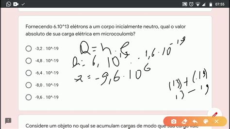 Exercícios De Carga Elétrica Sololearn