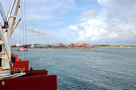 Various Panoramic Views of the Port, Piers, Terminal and Cityline of ...