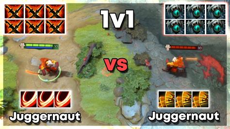 6x Sange And Yasha Juggernaut Vs 6x Skadi Juggernaut Dota 2 1v1 YouTube