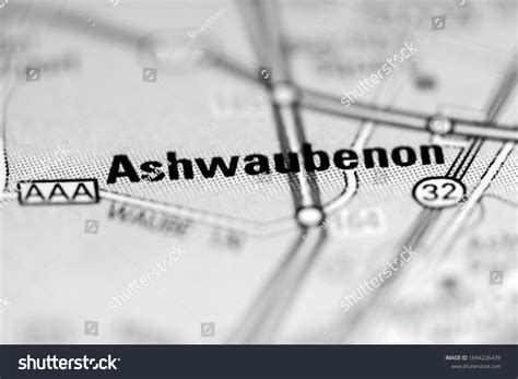 Ashwaubenon On Geographical Map Usa Stock Photo 1694226439 | Shutterstock