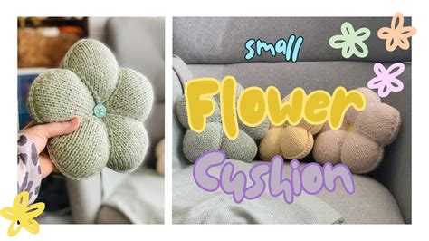 How To Knit A Small Flower Cushion Advanced Beginner Knitting