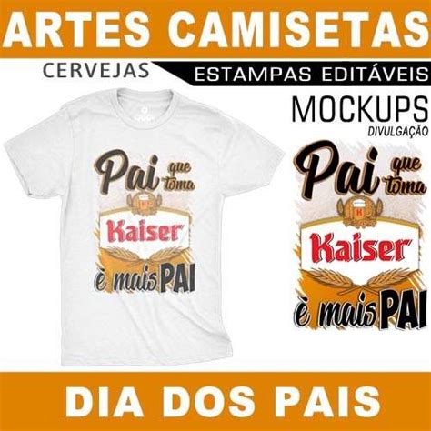 Artes Camisetas Dia Dos Pais Cervejas Sublimação Editáveis