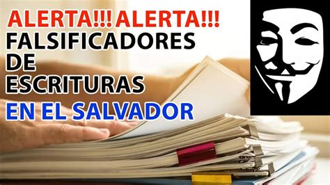 Falsificadodes De Titulos De Propiedad Crv El Salvador Youtube