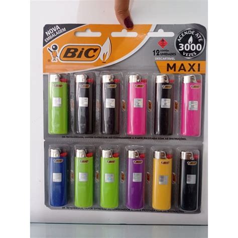 Cartela Bic Maxi Grande C 12 Shopee Brasil