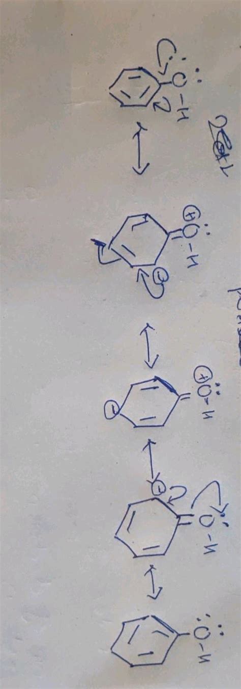 Draw The Resonance Structures C H Oh Marks Ii What Are