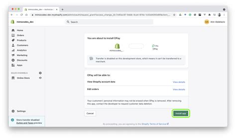 OPay Document | OPay Shopify Plugin