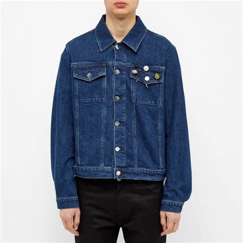 Raf Simons Slim Fit Denim Jacket Navy END US