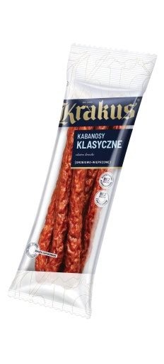 KABANOSY KLASYCZNE DROBIOWO WIEPRZOWE KRAKUS 150 G 15242175493 Allegro Pl