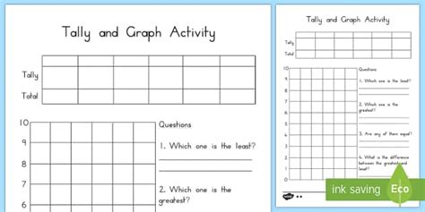 Tally And Graph Worksheet Template Teacher Made Twinkl