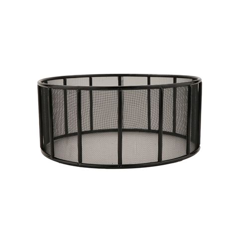 14″ Black Round Mesh Fence Riser 10″ Tall Get Enterprises