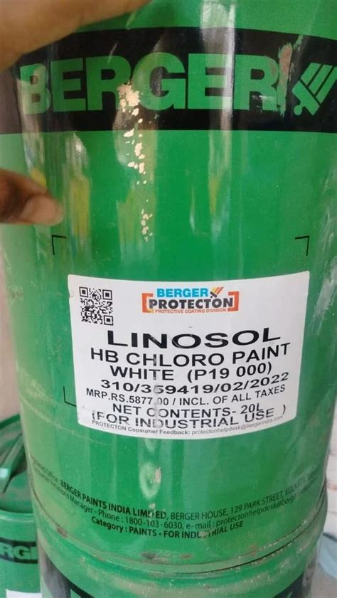 Berger Linosol Chlorinated Rubber Paint 20 L At Rs 250 Litre In Mumbai