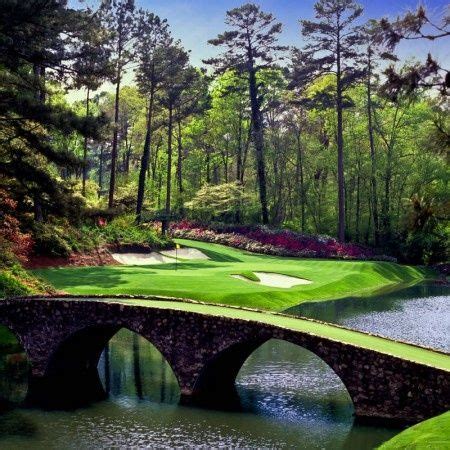Hole Number 12 Augusta National Golf Club, Augusta, Georgia. https