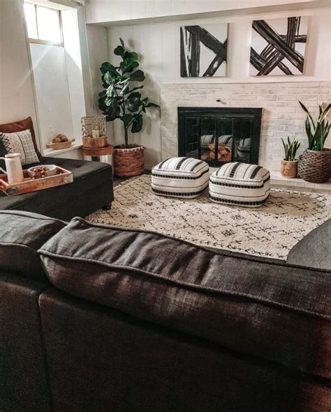 31 Standout Living Room Poufs That Will Complete Your House