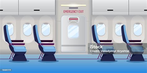 pesawat   interior pesawat kosong  pintu keluar darurat