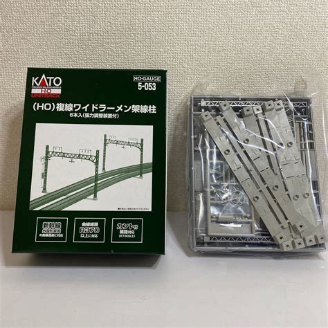 【未使用】kato Hoゲージ 5 053 【複線ワイドラーメン架線柱 6本入（張力調整装置付）】 未使用品の落札情報詳細 ヤフオク