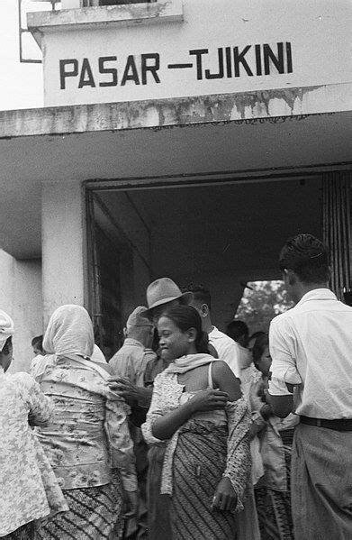 Pasar Tjikini Datum 9 februari 1949 Locatie Batavia Indonesië