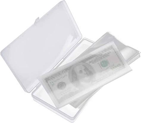 Amazon Pcs Clear Paper Money Holder Plastic Currency