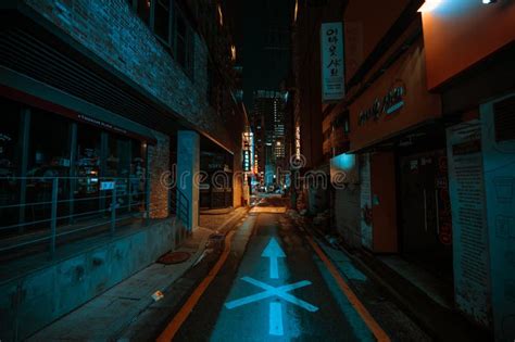 Seoul South Korea February 23 2024 Seoul Street At Night Editorial