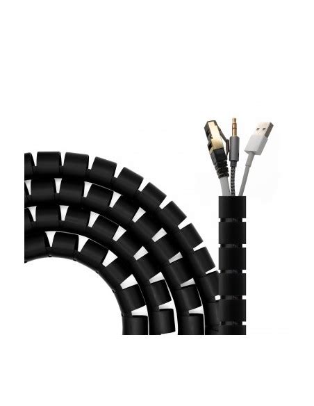 Aisens Organizador De Cables En Espiral 25mm Negro 3m Online Canarias