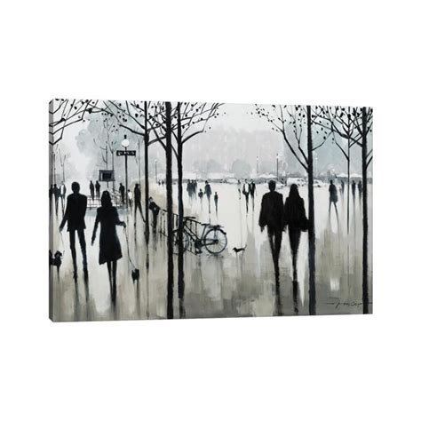 Rosalind Wheeler Morning Paris By E A Orme Wrapped Canvas Print