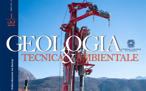 GEOLOGIA TECNICA AMBIENTALE N 1 2022