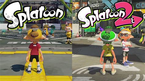 Splatoon Vs Splatoon 2 Graphics Comparison Comparativa Gráfica