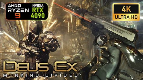 Deus Ex Mankind Divided 4K Ultra Settings RTX 4090 R9 7950x