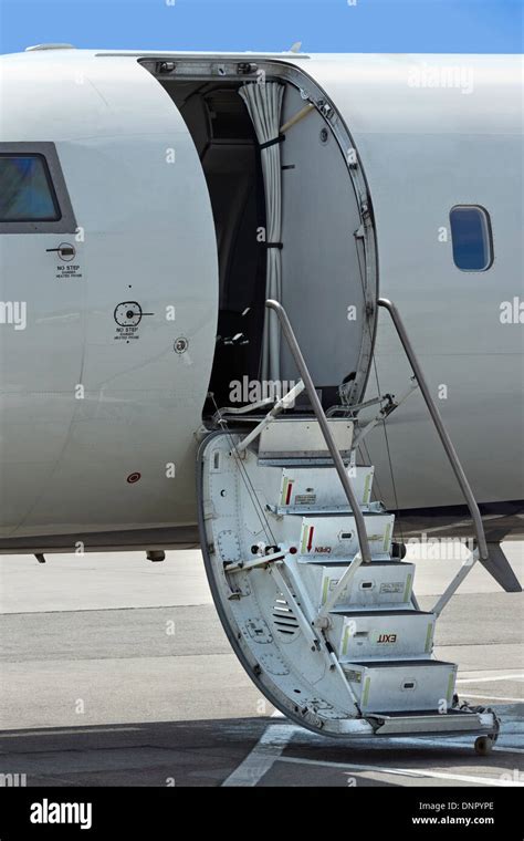 Stairs And Doorway To Passenger Jet Stock Photo Alamy