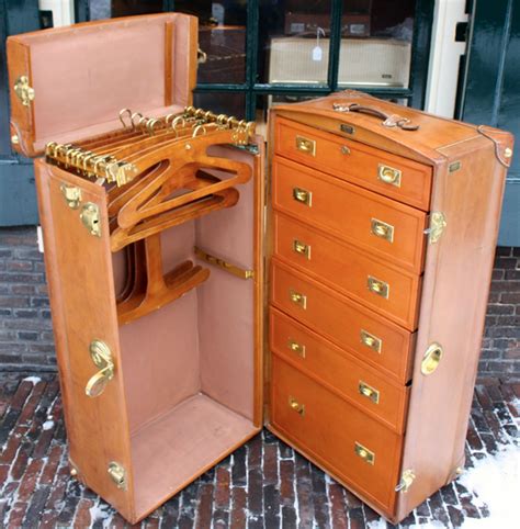 Antique Hermes Leather Wardrobe Trunk Old Trunks Vintage Trunks